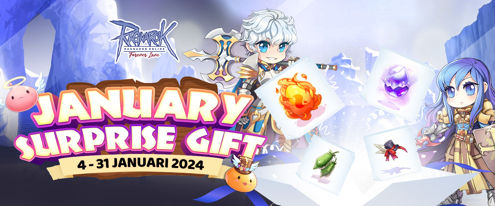 RAGNAROK FOREVER LOVE Januari Surprise Gift 2024   ROFL Surprise Gift 1600x665 